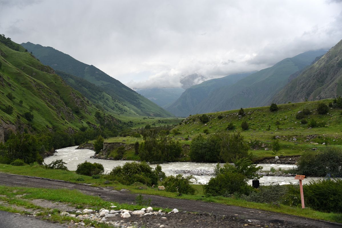 03E The Winding Road Follows The Baksan River On The Way To Terskol And The Mount Elbrus Climb